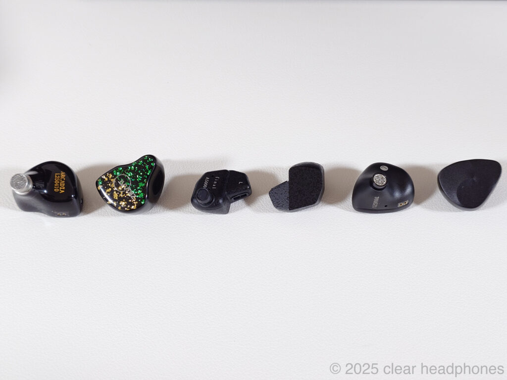 (左から)ZiiGaat x HBB:Arcadia, final A5000, AZLA NOIR BLANC