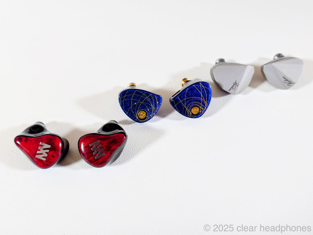 (左から)Melody Wings Venus, 水月雨(MOONDROP) 星光 - Star Light, Kadenz