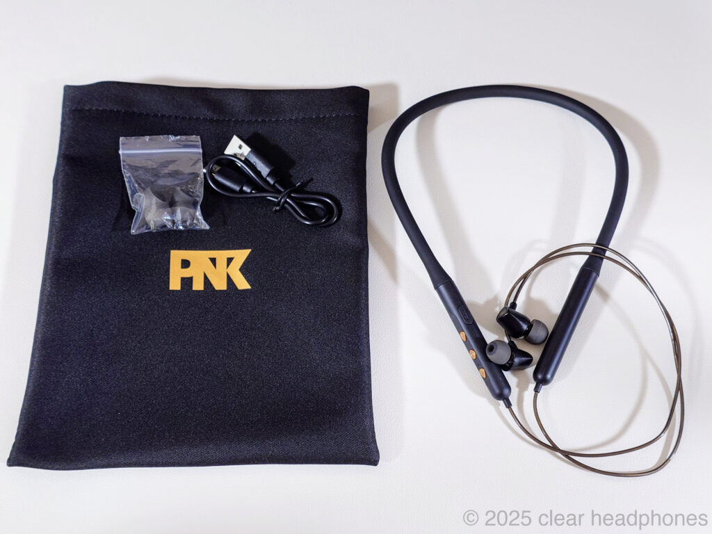 セミワイヤレスピヤホン2 HSE-SW001-pnk 内容物